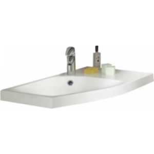 Столешница Jacob Delafon Malice Синтетическая с раковиной слева 80 см белая (EB275-00)