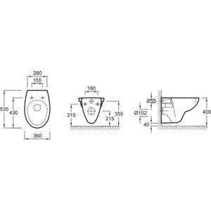 Комплект унитаза Jacob Delafon Patio с инсталляцией Geberit, сиденье микролифт (E4187-00, E70021-00, 458.124.21.1)