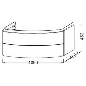 Тумба под раковину Jacob Delafon Presquile 110 белый (EB1105-HU)