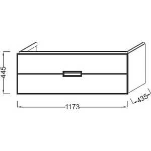 Тумба под раковину Jacob Delafon Reve 120 белый (EB1137-HU)