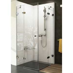 Душевой уголок Ravak Brilliant BSRV4 90x90x195 см, стекло прозрачное, профиль хром (1UV77A00Z1)