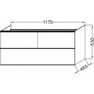 Тумба под раковину Jacob Delafon Odeon Up 120 серый (EB892-N14)