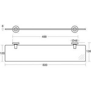 Полка Ideal Standard IOM 60 см (A9124AA)