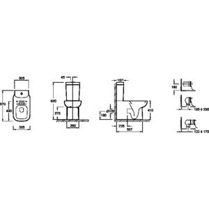 Унитаз с бачком Jacob Delafon Replay без сиденья (4974K-00, E4831-00)