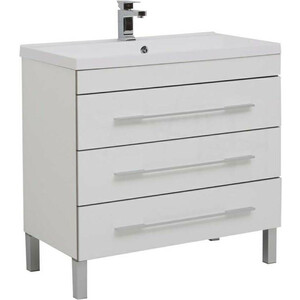 Тумба под раковину Aquanet Верона 90 три ящика, белая (178470)