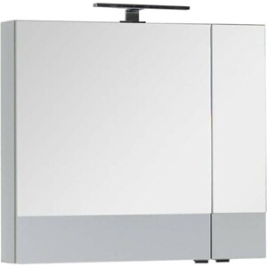 Зеркальный шкаф Aquanet Верона 75 с подсветкой, белый (175381, 179947)