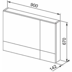 Зеркальный шкаф Aquanet Верона 90 с подсветкой, белый (172339, 179947)