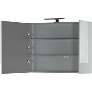 Зеркальный шкаф Aquanet Верона 90 с подсветкой, белый (172339, 179947)