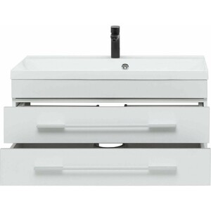 Тумба под раковину Aquanet Верона 90 два ящика, белая (172335)