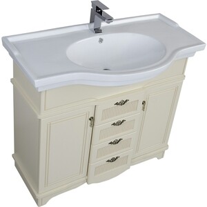 Тумба под раковину Aquanet Луис 100 бежевая (172698)