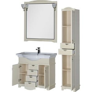 Тумба под раковину Aquanet Луис 100 бежевая (172698)