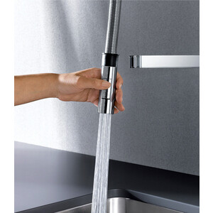 Смеситель для кухни Blanco Culina-S гибкий излив, нержавеющая сталь (517598)