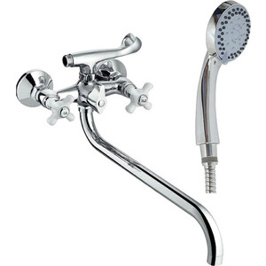 Смеситель для ванны Haiba HB18 универсальный, хром (HB2018)