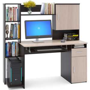 Стол компьютерный СОКОЛ КСТ-11.1 венге/дуб беленый