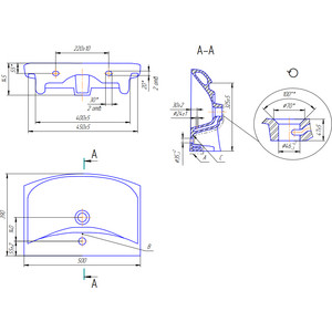 Раковина Cersanit Carina 50х40 (S-UM-CAR50/1-w)