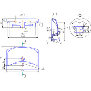 Раковина Cersanit Carina 60х40 (S-UM-CAR60/1-w)