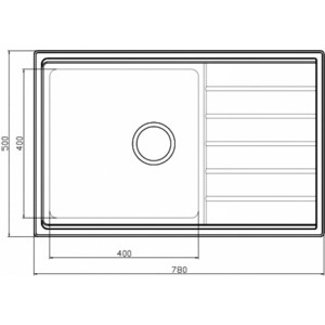 Кухонная мойка Seaman Eco Roma SMR-7850A.0 без отверстий