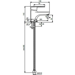 Смеситель для раковины Vidima Логик хром (BA275AA)