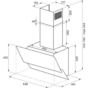 Вытяжка Kuppersberg F 600 B
