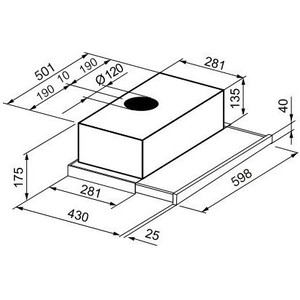 Вытяжка встраиваемая Korting KHP 6211 B