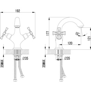 Смеситель для раковины Lemark Benefit (LM2506C)
