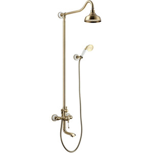 Душевая система Lemark Villa со смесителем, бронза (LM4862B)