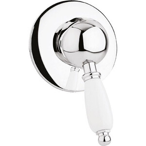 Смеситель для душа Cezares Elite хром, ручки белые (Elite-DIM-01-Bi)