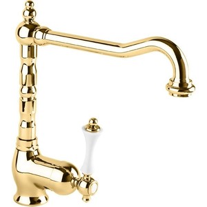 Смеситель для кухни Cezares Margot золото 24 карат (MARGOT-LLM2-03/24-Bi)