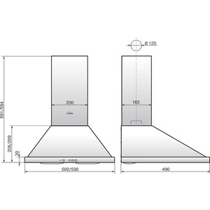 Вытяжка Elikor Оптима 50П-400-К3Л