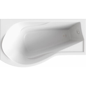 Акриловая ванна BAS Капри 170х95 левая, с каркасом, фронтальная панель (В 00015, Э 00015)