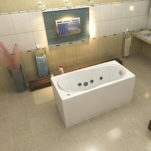 Акриловая ванна BAS Лима 130х70 с каркасом, без гидромассажа (В 00021)