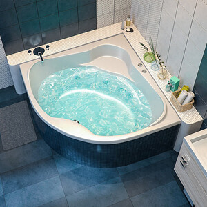 Акриловая ванна BAS Хатива 145х145 с каркасом, без гидромассажа (В 00042)