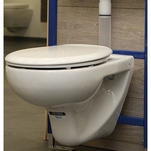 Комплект унитаза Roca Victoria унитаз с сиденьем микролифт + инсталляция, кнопка хром (893100000)