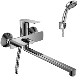 Смеситель для ванны Rossinka Silvermix с душем, хром (RS27-33)
