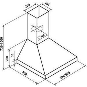 Вытяжка Elikor Вента 50П-430-К3Д белый