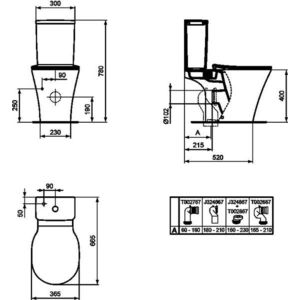 Бачок для унитаза Ideal Standard Connect Air Cube белый (E073401)