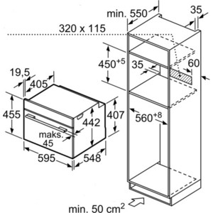 Электрический духовой шкаф Bosch CMG633BW1