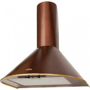 Вытяжка Elikor Эпсилон 50П-430-П3Л медный антик/золотой кант