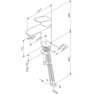 Смеситель для раковины Am.Pm Like хром (F8093016/F8093032)