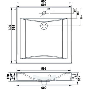 Раковина над стиральной машиной ALTASAN Grand 60х60 с кронштейнами и сливной системой (UPP60GRANDs)