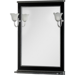 Зеркало Aquanet Валенса 70 черный краколет/серебро (180298)