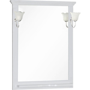 Зеркало с полкой Aquanet Лагуна 75 белое (175306)