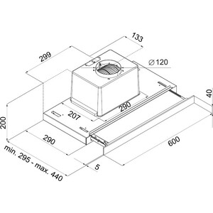 Вытяжка встраиваемая MAUNFELD Ouse touch 60 белый