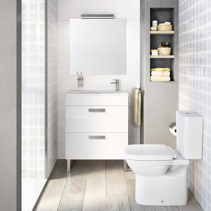 Тумба под раковину Roca Debba 60 белый глянец (ZRU9302708)