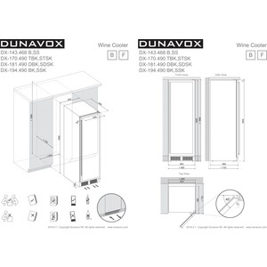 Винный шкаф Dunavox DX-143.468SS