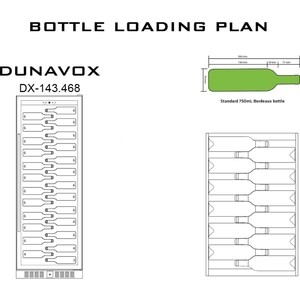 Винный шкаф Dunavox DX-143.468SS