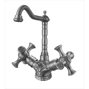 Смеситель для кухни ZorG Antic серебро (A 7005K-SL)