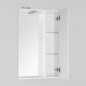 Зеркало-шкаф Style line Канна Люкс 50 с подсветкой, белый (ЛС-00000293)