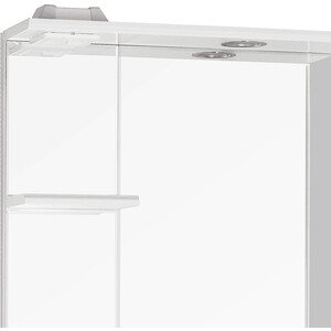 Зеркало-шкаф Style line Олеандр-2 Люкс 75 с подсветкой, белый (ЛС-00000051)