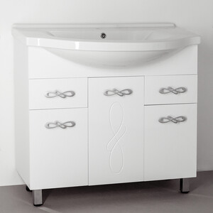 Тумба под раковину Style line Венеция 90 белая (ЛС-00000260)